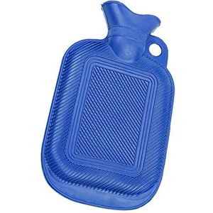 DieffematicRSD Warmwaterkruik Handwarmer Kantoorfles Warmwaterzak met opknoping gatbenodigdheden Anti-verbranding rubberen schroef bovenkant duurzaam huis (Color : Blue)