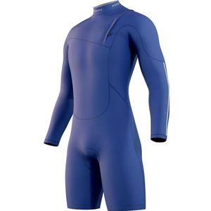 Mystic THE ONE 3/2mm Zip-Free Long Arm Shorty Wetsuit 2024 - Blue 240126 XL