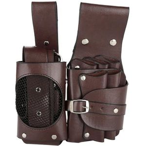 Kapperstas, gereedschapstas, kapperstas voor kappers, schaar- en kamzak, heuptas, houder, haarkniptas, accessoires, leer, organizer