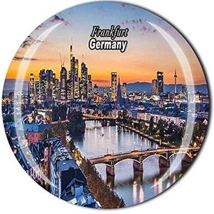 Frankfurt Duitsland koelkastmagneet kristal toeristische souvenir geschenkcollectie koelkast magnetische sticker