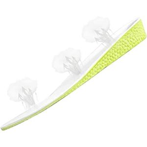 Schoeneninlegzolen voor het verhogen van de lichaamslengte, ademende, onzichtbare, elastische inlegzolen voor wandelingen, hardlopen, wandelen, sport, dames en heren Delr
