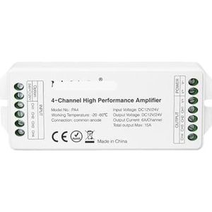 PA4/PA5 DC12V 24V 15A 4CH Serie Controller met 5-kanaals high-performance versterker en alle PWM-type LED-controllers (Kleur: PA4)