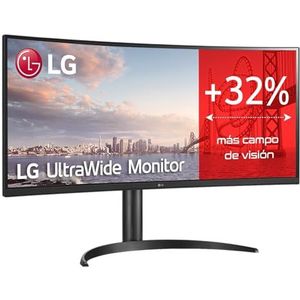 LG 34WQ75C-B computer monitor 86,4 cm (34"") 3440 x 1440 Pixels Quad HD LCD Zwart