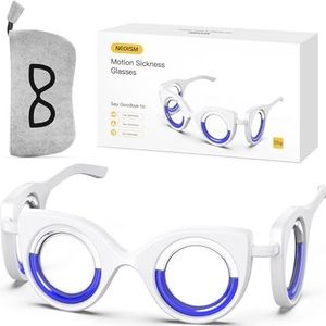 NEOISM Bewegingsziekte Bril Autoziekte Bril Verlicht Autoziekte Luchtziekte Zeeziekte Draagbare Anti Misselijkheid Auto Ziek Bril Volwassenen of Kinderen