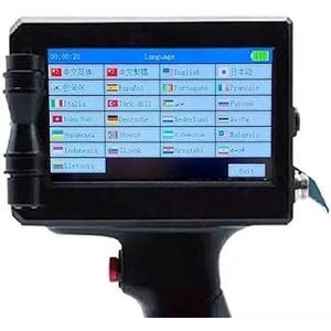 Handheld inkjetprinter, Sneldrogende kleureninkjetprinter met hoge resolutie for handelsmerken/lotnummers/serienummers/labels/streepjescodes