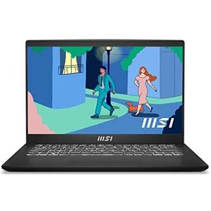 MSI Modern 14 inch FHD-laptop - (Ryzen 5-7350U, AMD Radeon Graphics, 8 GB RAM, 512 GB SSD, Windows 11 Home) - Klassiek zwart