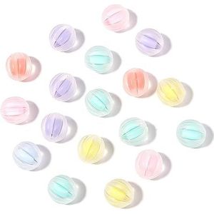 50 pompoenkralen Acryl Schattige kralen, kralen voor armbanden Maken van diverse kralen Transparante lichtgekleurde kralen Snoepkralen Acrylkralen Snoeparmband Kralen voor armbanden Sieraden maken (A)