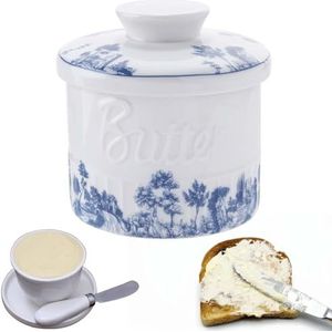 GBKDQQ Franse botervloot, keramische botervloot, ronde keramische botervloot, botervlook, botervloot, botervloot, botervloot, botervloot, botervloot, botervloot van