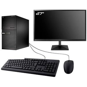 Dell PC Optiplex XE2 MT Display 27 inch Intel I5-4570 RAM 8GB SSD 2TB WiFi W11 (gereviseerd)