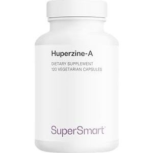 SuperSmart - Huperzine-A - Alkaloïde-extract bevordert het geheugen en het leren - Hersenbooster | Niet GMO's & Glutenvrij - 120 vegetarische capsules
