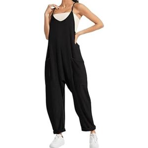 Maternity Jumpsuit,Oversized Jumpsuit - Maternity & Postpartum,Wide Leg Jumpsuits (black,XL)