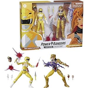 Power Rangers Bliksemcollectie Mighty Morphin Yellow Ranger Vs. Scorpina 2-Pack