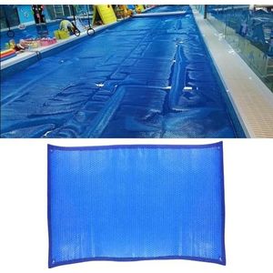 AviiSo Zwembad Isolatie Cover 500um/ 20mil Zwembaden Zomer Spa Cover met doorvoertules en stevige rand, groot zwembad drijvende hoes (kleur: blauw, maat: 6.5x13ft/2x4m)