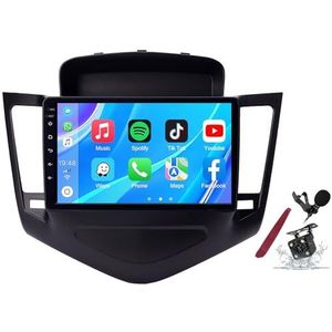 Android 14 Autoradio Stereo voor C-hevrolet Cruze (2008-2015) 9-inch Touchscreen Multimedia Player met Draadloze Carplay GPS Navigatie FM RDS Bluetooth 5G-WiFi SWC DSP,M500s