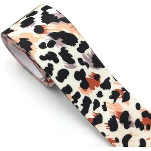 1 meter 1/1,5 inch kleurrijke luipaardprint elastische bandjes DIY kledingstuk tailleband riem naaien accessoires-GE038-25mm