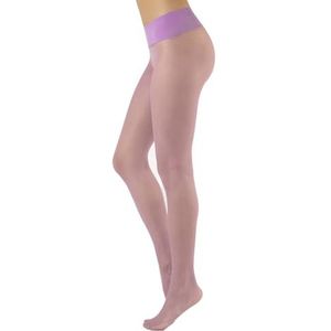 CALZITALY Naadloze Transparante Panty Effen of met Stippen | Zwart, Huidskleur, Blauw | S, M/L, L/XL | 15 DEN | Gemaakt in Italië (DE/NL/SE/PL, Alfabetisch, XXL, Regular, Regular, Lilla)