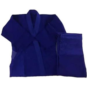 UBOHUZ Katoen Judo Gi Uniformen Man en Vrouw Wit Blauw Volwassenen Training Uniformen Voor Mannen, Vrouwen (Blauw, 170cm)
