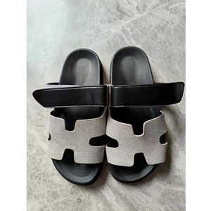 2024 Zomersandalen en pantoffels met dikke zolen maat klittenband Kleurblok Buitenkant Casual damesschoenen(Blackgray,35)