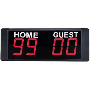 Wandgemonteerd Elektronisch Digitaal LED-scorebord Badminton Sportworstelen For Basketbal Volleybal Tennis Bokswedstrijdspel (Size : White Remote Control)