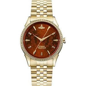 Vivienne Westwood The Wallace Dames Quartz Horloge met Roestvrij Stalen Armband, Oranje, VV208RDGD-AMZUK