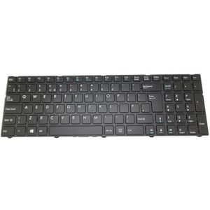 Laptoptoetsenbord voor Medion voor AKOYA E7416T MD99376 MD99377 MD99490 MD60458 MD99460 Zwart met frame Nordic NE/UK/US/FR/SW/TR(UK United Kingdom)