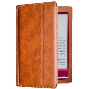 Hoes - Coffee - Geschikt voor Sony PRS-T2 - 6 inch eReader - Slank en Lichtgewicht PU-lederen Hoes met Automatische Slaap-/Wekfunctie