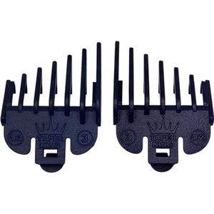 Taper King Haartondeuse Guide Comb Guard Set - Fool Proof Tapers & Fades thuis... (S- #1/2 tot #3 (1,5 mm tot 10 mm))