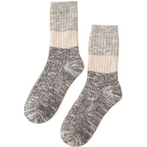 Możesz nosić te ciepłe zimowe skarpetki, zarówno n Unisex katoenen winterthermosokken 2 stuks veelkleurig(G)