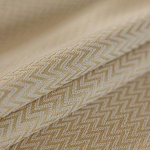 AMDXD Wit gordijn patroon verduistering met oogjes, golfpatroon gordijn gordijnen polyester, 132 x 214 cm (b x h)