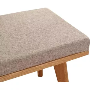 Comfortabel Antislip Bankkussen – 100x30x5 Cm – Afneembare Hoes – Voor Binnen & Buiten – Donkergrijs