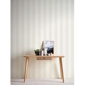 behang strepen wit en beige 53 cm x 10.05 m - van Sanders & Sanders