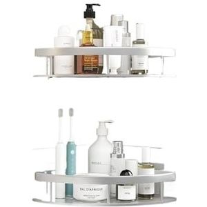 THEDAYBABY Aluminium plank badkamer opbergrek wandmontage cosmetisch opbergrek geschikt voor badkamer artikelopslag (groen)