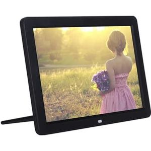 Digitale Fotolijst 12Inch LED Digitale Album 1280 * 800 Elektronische Fotolijst Afstandsbediening Verjaardag Kerstcadeaus Eenvoudig delen(Black Frame)