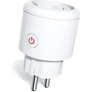 ZigBee Smart stopcontact met stroommeting, Alexa stopcontact met app afstandsbediening, 16 A Smart Home stopcontact met timerfunctie, compatibel met Alexa/Google Home, spraakbesturing (hub vereist) 1 stuk