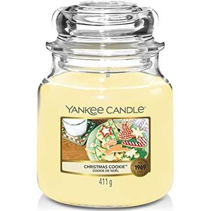 Yankee Candle geurkaars | Christmas Cookie Medium Jar kaars | Brandtijd: tot wel 75 uur