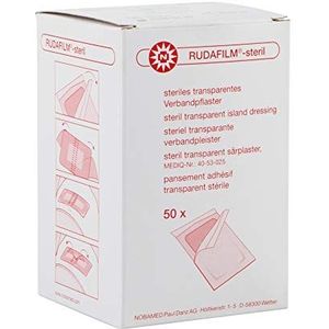 RUDAFILM steriel transparante, waterbestendige wondsnelverband, afmetingen: 15 cm x 10 cm