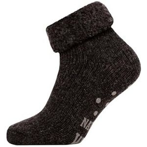 Een paar ABS extra dikke wollen sokken dames heren Uni Design Nordic Socks knuffelsokken 80% wol dik hyggelig warm | antraciet maat 43-46, antraciet, 43-46 EU