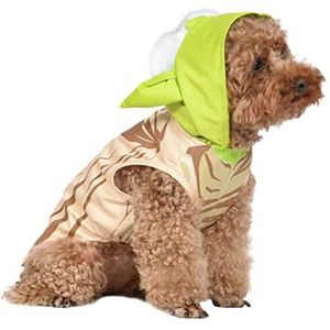 Star Wars: Star Wars: Yoda Halloween 2022 Huisdierkostuum - X-Small - XS - |Star Wars Halloween honden, grappige hondenkostuums | Officieel gelicenseerd Star Wars hond Halloween-kostuum, veelkleurig