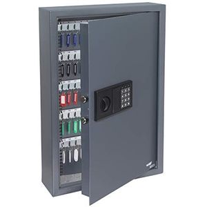 HMF 2100-11 sleutelkluis met elektronisch slot | 108 haken | 66,5 x 43 x 13 cm | antraciet