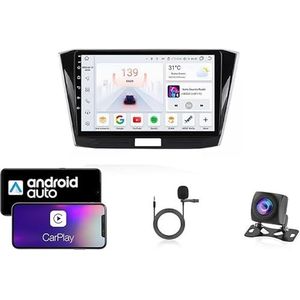 9 Inch Autoradio Compatibel voor Volkswagen Passat B8 2015-2018 met GPS Navigatie CarPlay Android Auto Acht-Core 4G Bluetooth WiFi MirrorLink Stuurwiel Afstandsbediening(T1 4 Core Wifi 1G+16G)