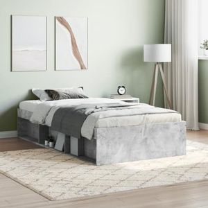 DIGBYS Bedframe Beton Grijs 90x200 cm