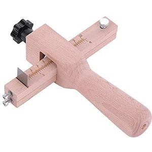 Strip en Strap Cutter - Verstelbare houten strip en riem snijder lederen handsnijden DIY ambachtelijke tool met 5 messen voor het snijden van lederen strip en riem