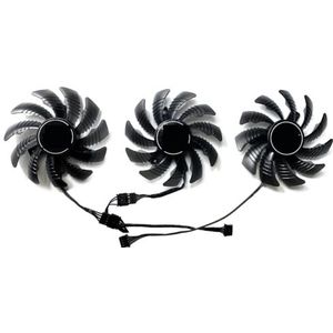 Vervangende ventilator PLD08010S12HH voor GIGABYTE voor GeForce RTX4060 4060S 4070 voor EAGLE OC grafische kaart(Set of three fans)