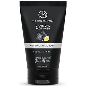 The Man Company Charcoal Face Wash, Anti Pollution, Acne Oil Control, Deep Cleansing, Blackheads Removal, All Skin Types, 75Ml