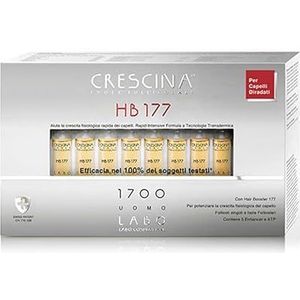 Crescina Transdermic Folliculaire eilanden HB 177 behandeling haarbooster voor haargroei 1700 heren 40 ampullen