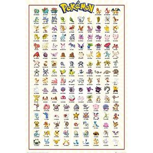 Pokemon poster Pack Kanto 61 x 91 cm (5) Wall Scrolls