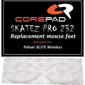 Corepad Skatez PRO 232 Vervangende muisvoeten compatibel met Pulsar Xlite Wireless/Pulsar Xlite V2 Wireless/Pulsar Xlite V2 Mini Wireless/Pulsar Xlite V3 Medium Wireless/Pulsar Xlite V3 eS Wireless