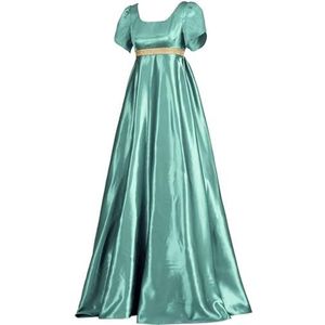 EMMHouse Victoriaanse jurk, renaissance-kostuum, Ierse jurk, retro jurk, cosplay, lange jurk, Lichtblauw, XS