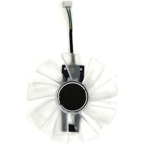 100mm GAA8B2U koelventilator in wit met blauwe voor Sapphire R9 380 380X grafische kaart(Black 1-Fan)