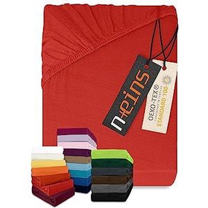 npluseins klassiek jersey hoeslaken, verkrijgbaar in 34 moderne kleuren en 6 verschillende maten, 100% katoen